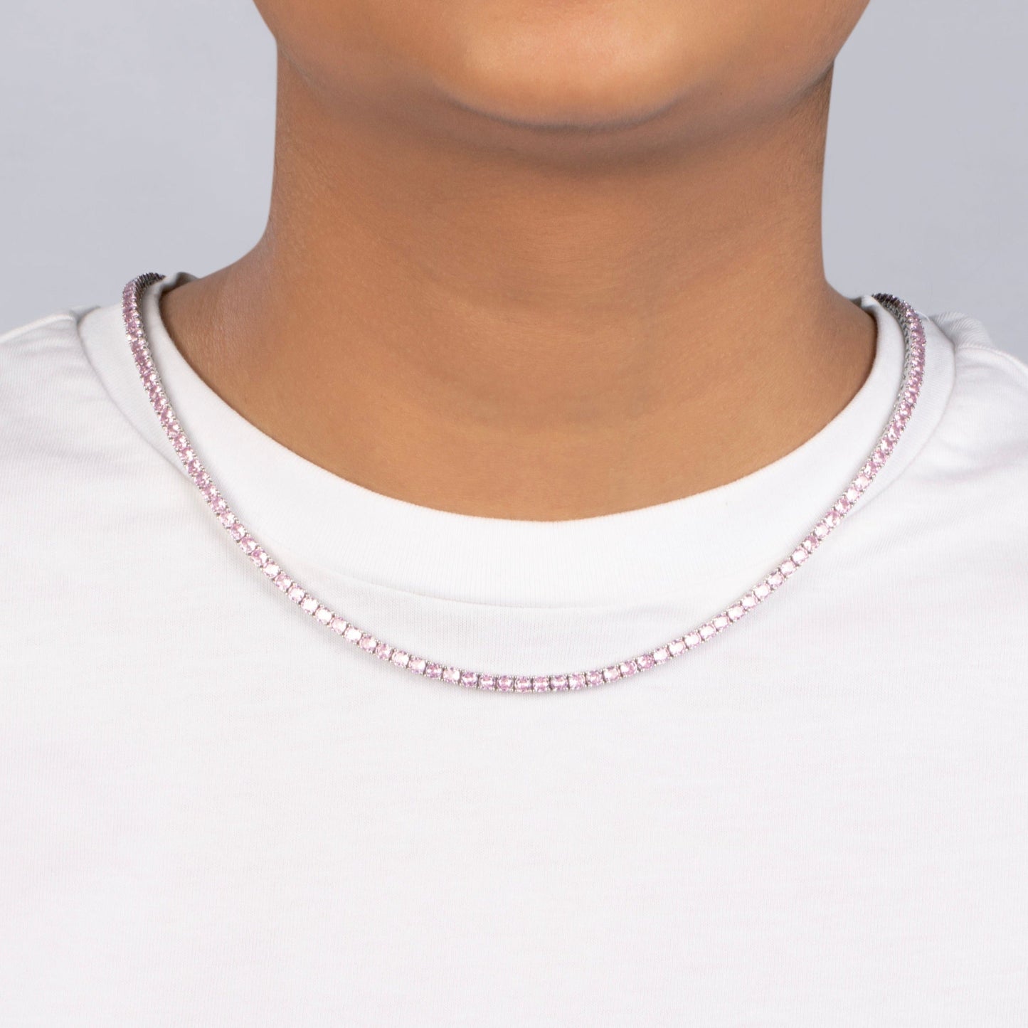 3MM TENNIS CHAIN - PINK