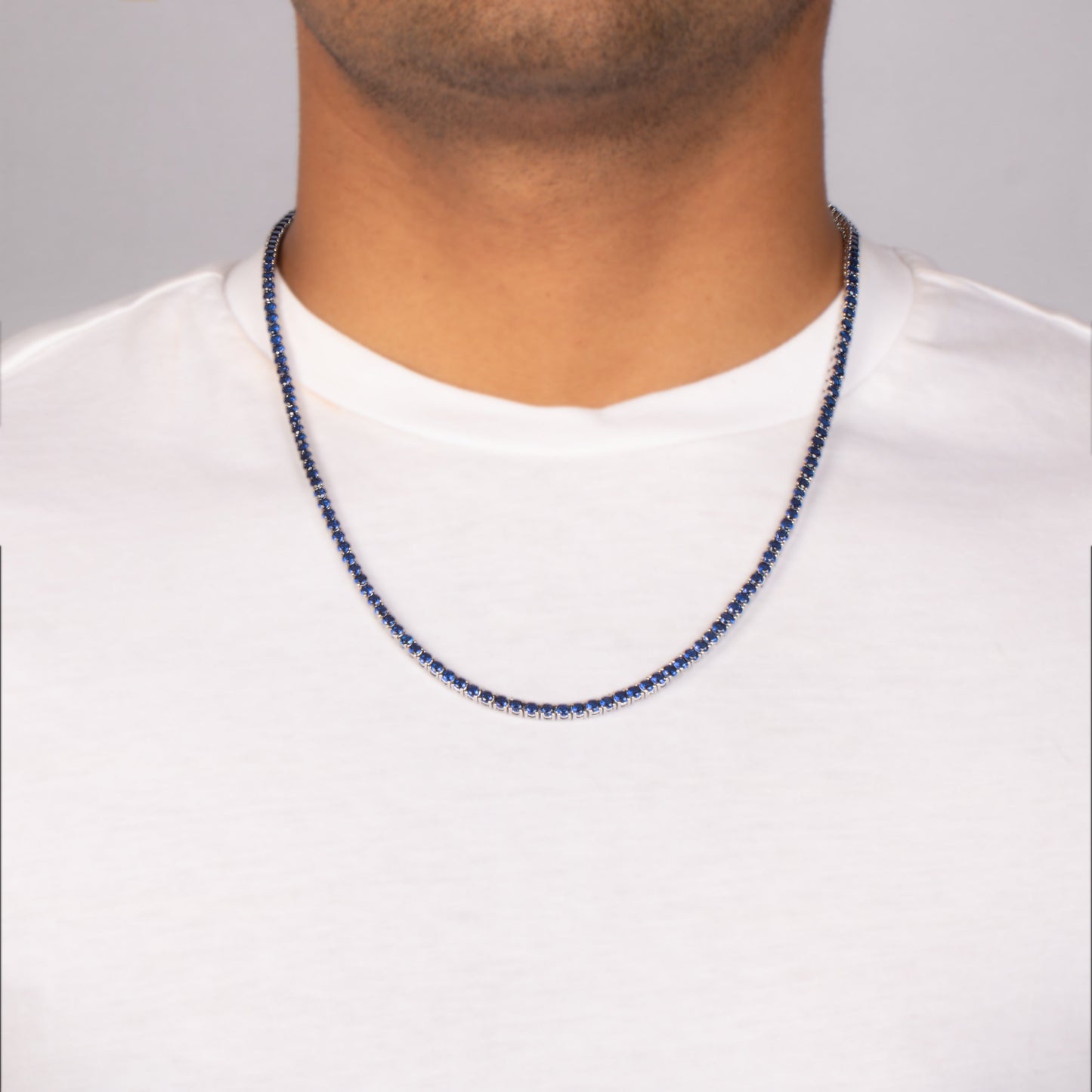 3MM TENNIS CHAIN - DEEP BLUE