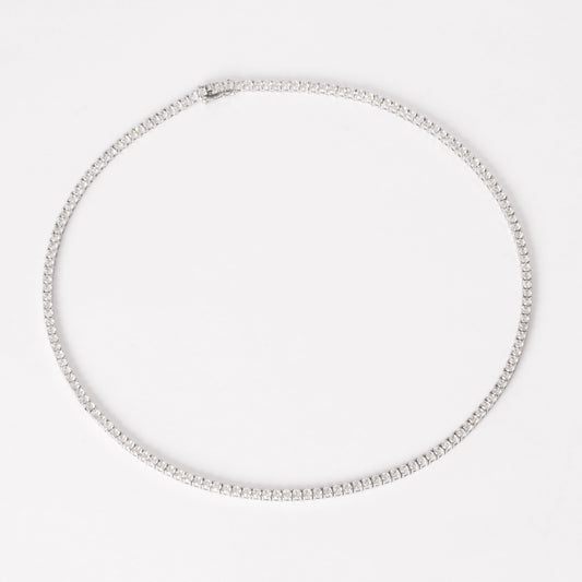 3MM TENNIS CHOKER - WHITE