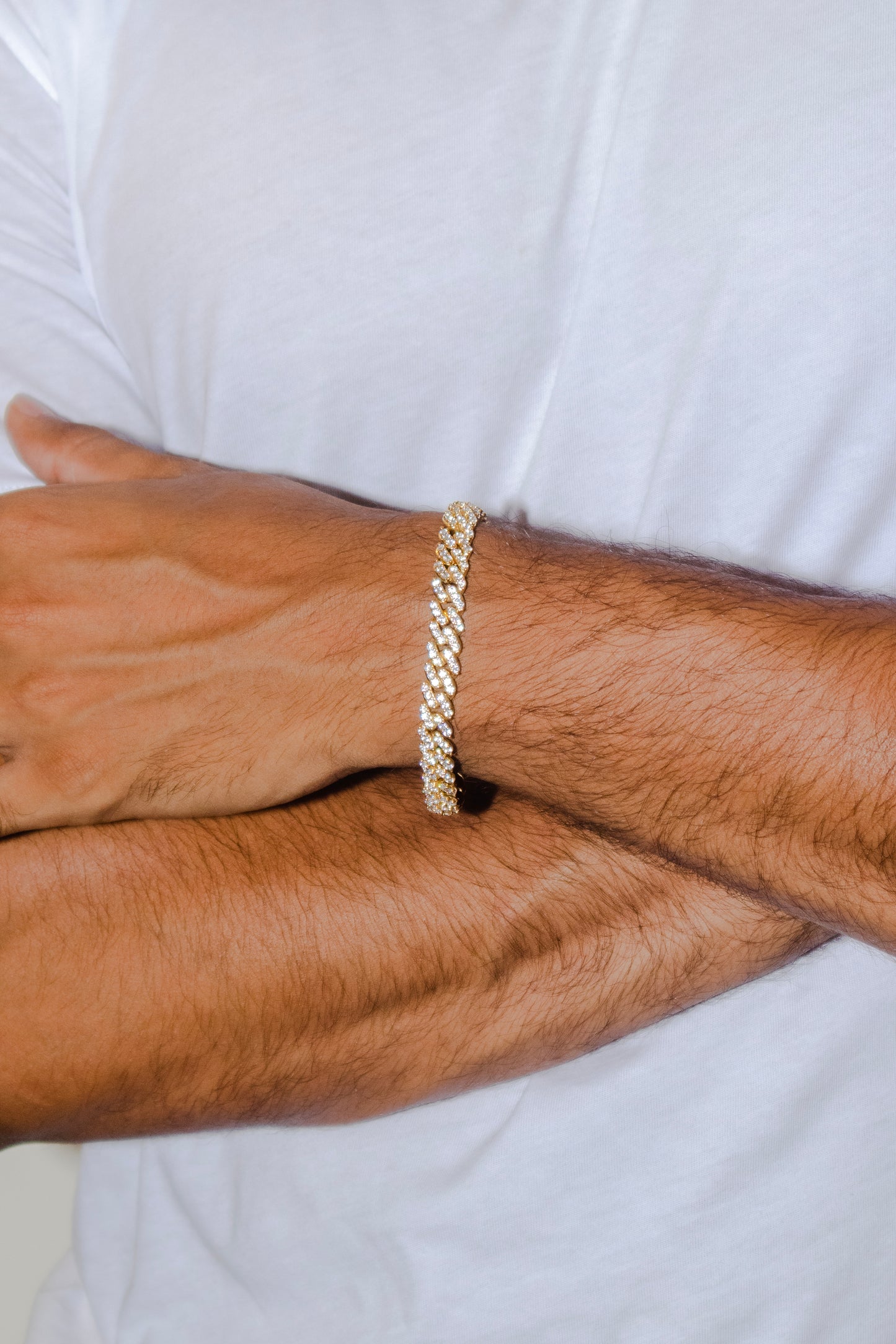 SLEEK ICED CUBAN BRACELET