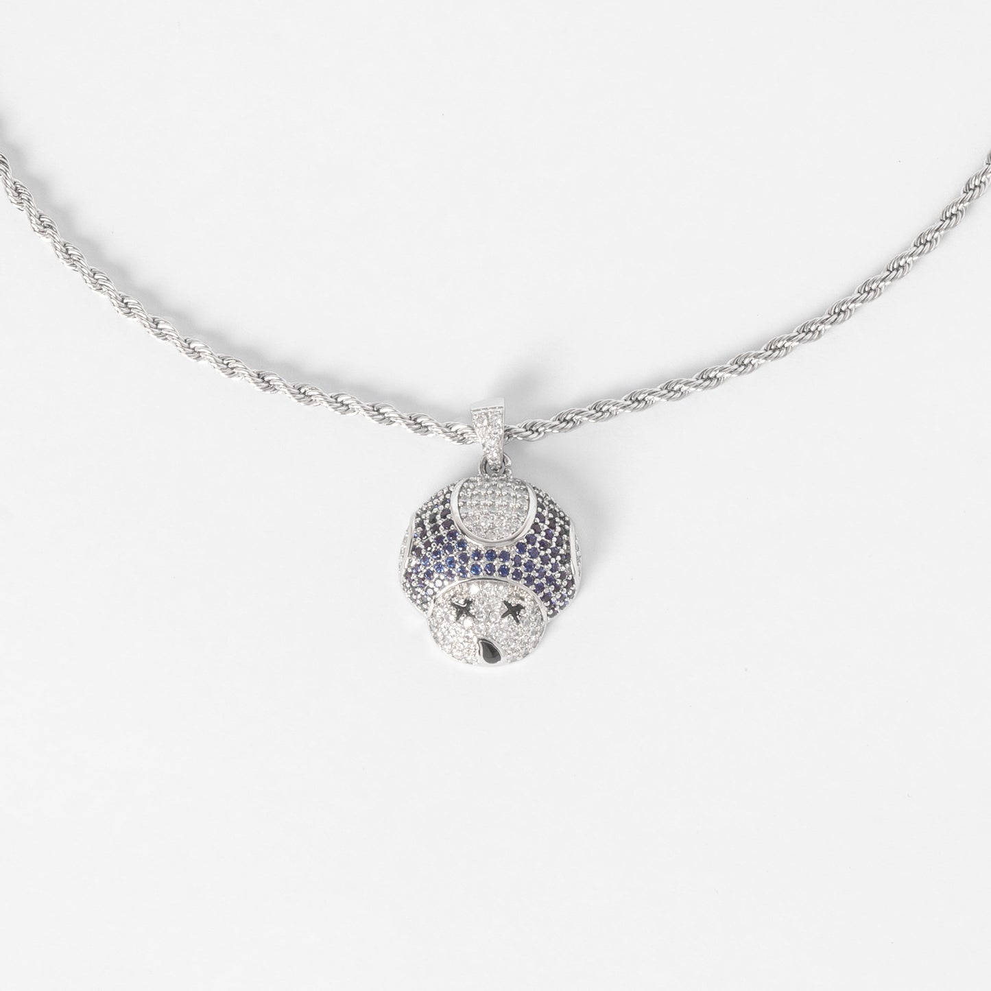 ICED DRUNK TOAD PENDANT - BLUE