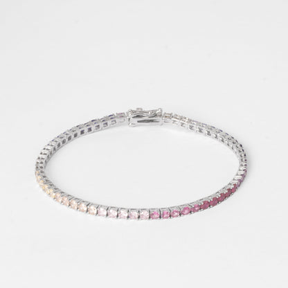 3MM TENNIS BRACELET- MULTICOLOUR