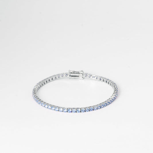 3MM TENNIS BRACELET - SKY BLUE