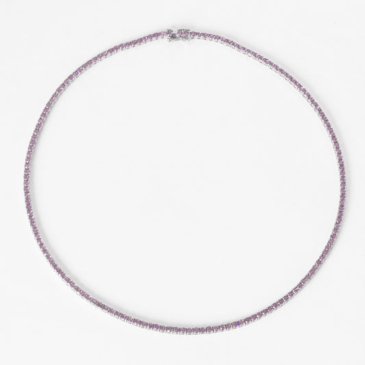 3MM TENNIS CHOKER - PURPLE