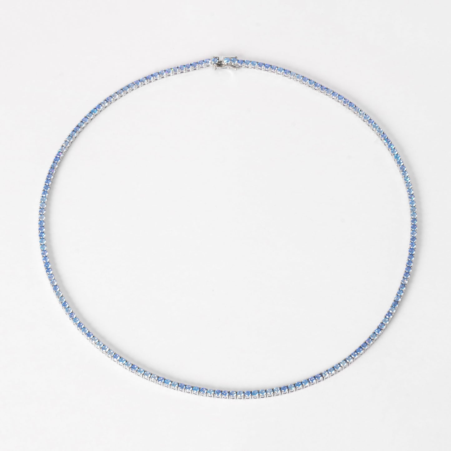 3MM TENNIS CHOKER - SKY BLUE