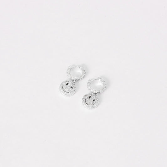 ICED FACE MOTIF EARRING