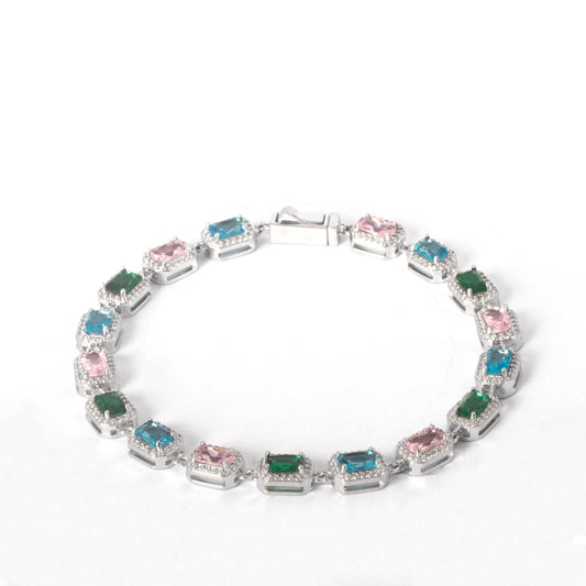 ICED MULTIGEMSTONE BRACELET