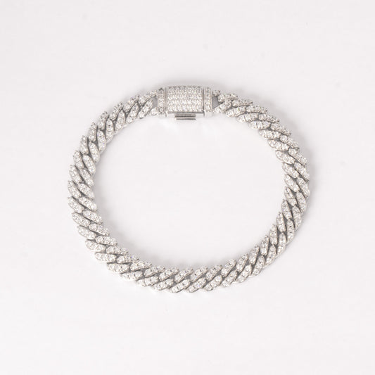 SLEEK ICED CUBAN BRACELET