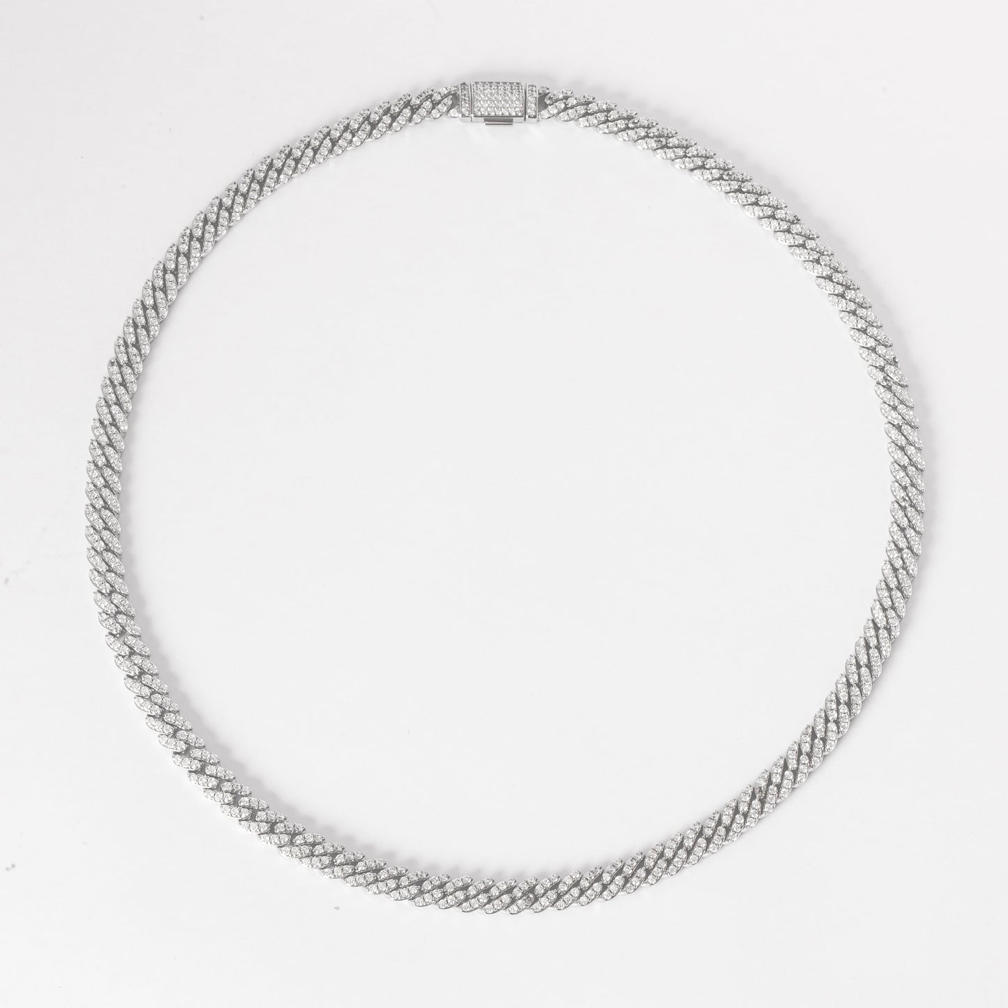 SLEEK ICED CUBAN CHAIN