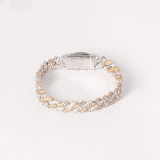 SLEEK ICED PRONGLINK BRACELET