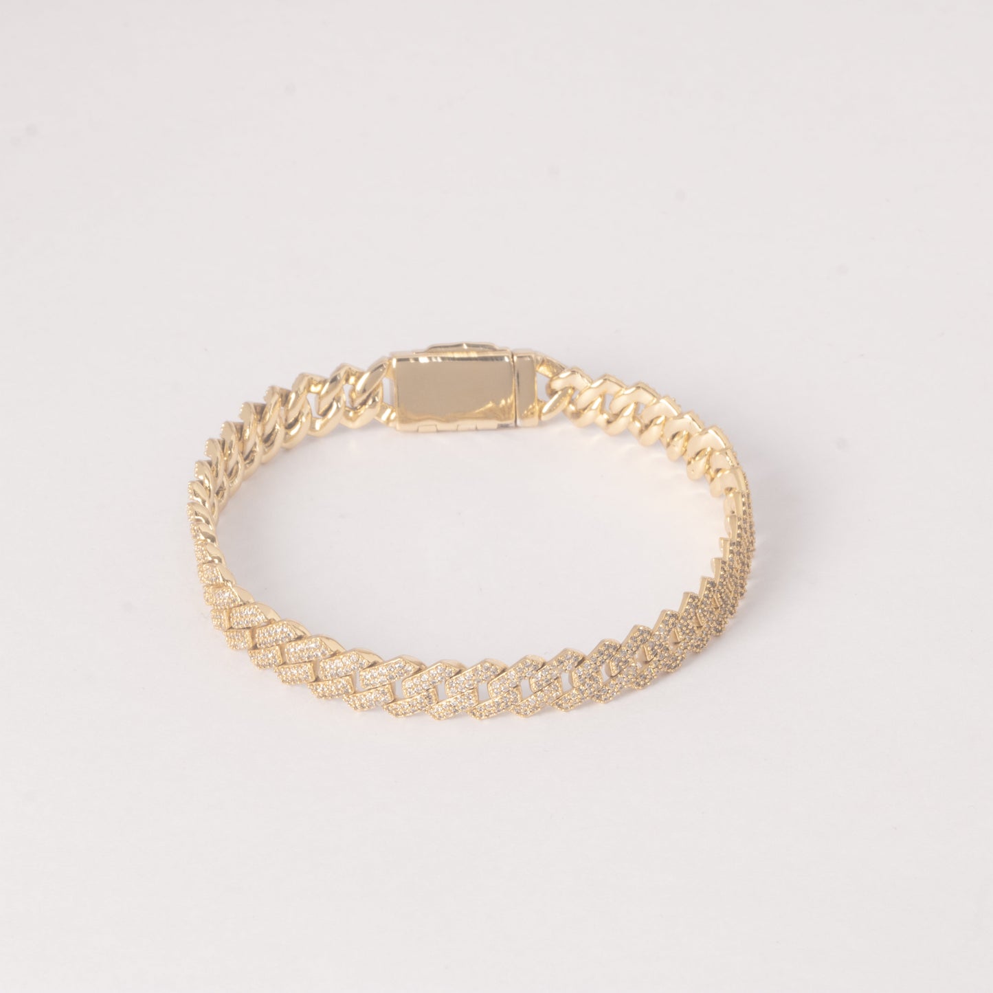 SLEEK ICED PRONGLINK BRACELET