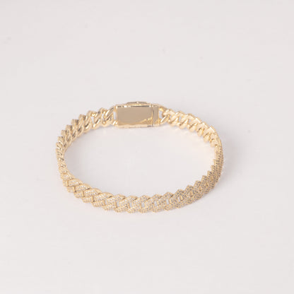 SLEEK ICED PRONGLINK BRACELET